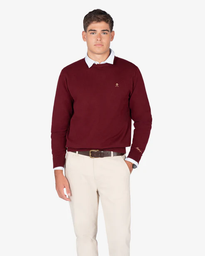 Jersey Icon Round Neck Burgundy - Harper &amp; Neyer