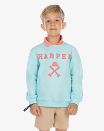 Sudadera Brooklyn Kids Turquoise - Harper &amp; Neyer