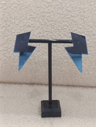 Pendientes Metacrilato Rayo Grande Azul