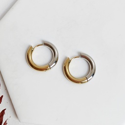 Aros Básicos Ovalados Bicolor