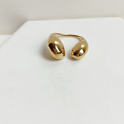 Anillo Double Drop (Dorado)