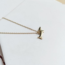 Collar Charm Perro Dorado