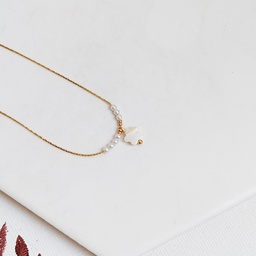 Pulsera Flor Perlada Dorado