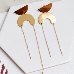 Pendientes Geométrico Dorado