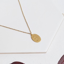 Collar Chapita Ojos Dorado