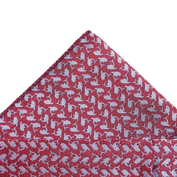 [PÑ068] Pañuelo Rojo Tiburones Plata