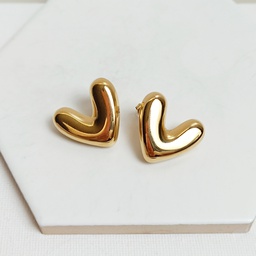Pendientes Corazón Dorado