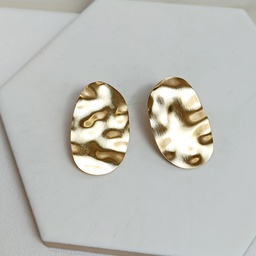 Pendientes Efecto Chapado Dorado