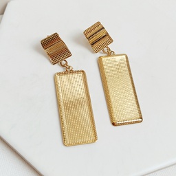 Pendientes Doble Dorado