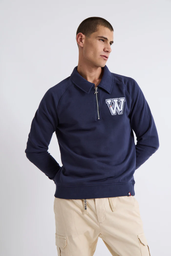 Sudadera Polo Zip Marino - Williot