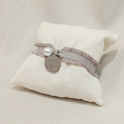 Pulsera Cinta Volante Elástica con medalla MOM (Madre)