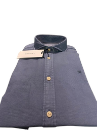 Camisa Sport Estructura Logo Azul Indigo - Silbon