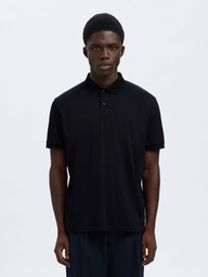 Slhfave Button SS Polo Noos Black - Selected
