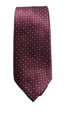 Corbata Burdeos Con Florecitas Azul Oscuro - Stroget