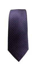 Corbatín Azul Oscuro Con Puntitos Rojos - Stroget