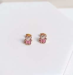 Pendientes Peppa Pig Dorado