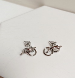 Pendientes Nudo Plateado