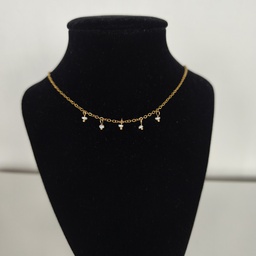 Collar Charms Perlitas Dorado