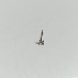 Pendientes Florecita Circonitas Plateado