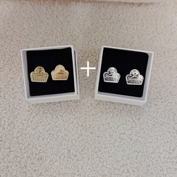 Pendientes Metacrilato Peinetas Fallera (PROMO 1 PAR PLATEADO + 1 PAR DORADO)