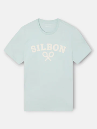 Camiseta Raqueta Media Aguamarina - Silbon
