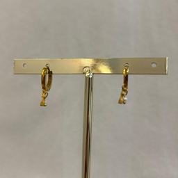 Arito Charm Flecha Con Perla Dorado