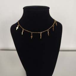 Collar Multicharm Rayos (Dorado)