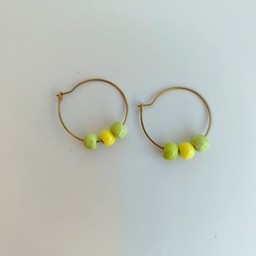 Pendientes Cerámica Pear (Dorado)