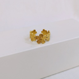 Anillo Flores Dorado